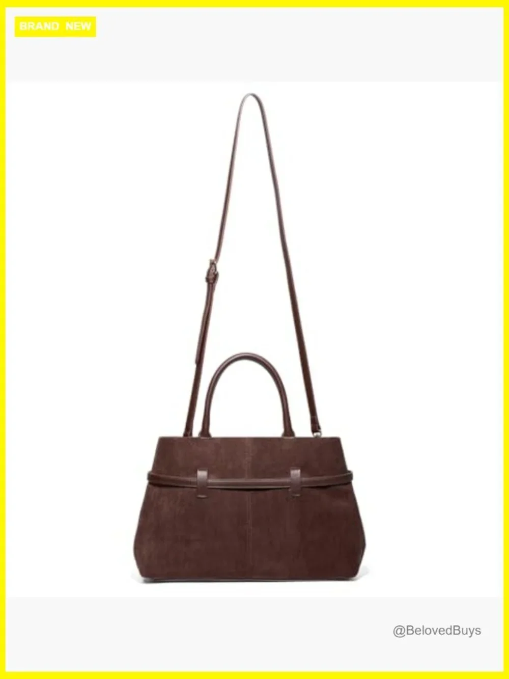 Suede Hobo Tote Crossbody Bag with Adjustable Strap